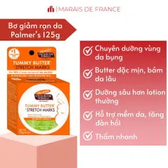 Kem ngừa rạn da bụng Palmer's Tummy Butter for Stretch Marks dưỡng ẩm sâu tăng đàn hồi 125g