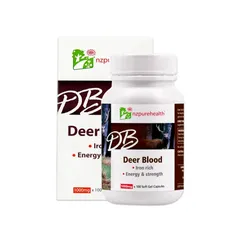Viên uống máu hươu bổ máu, cấp sắt NZ Pure Health Deer Blood 100 viên