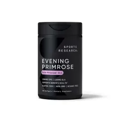 Viên Uống Tinh Dầu Hoa Anh Thảo Sports Research Evening Primrose 1300mg 120 Viên - Hỗ Trợ Sức Khỏe Phụ Nữ, Cân Bằng Nội Tiết, Giảm  Tiền Kinh Nguyệt