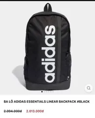 Balo Adidas mã HT4746 màu đen kích thước 46 x 26.5 x 14 cm dung tích 22.5L – đựng đồ tiện lợi