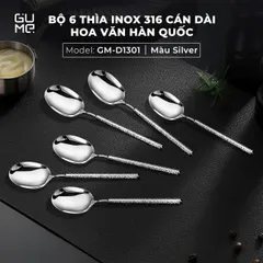 BỘ 6 THÌA INOX 316 CAO CẤP GUME