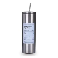 Ly Giữ Nhiệt Inox Nắp Vặn Kèm Ống Hút 600ml