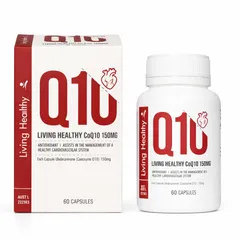 Viên uống Living Healthy CoQ10 150mg Hỗ trợ Tim Mạch - Tăng Cường Tuần Hoàn, 60 Viên, Xuất Xứ Úc