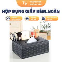 Hộp đựng giấy ăn, loại để bàn, dùng trong gia đình (TV1521)