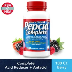 Viên Ngam giam dau bao tu  Ợ Nóng Pepcid Complete – Hộp 100 Viên