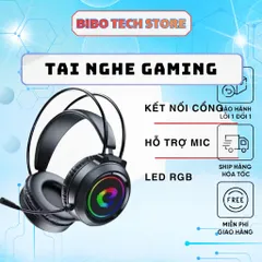 Tai Nghe Gaming Chụp Tai 7.1 USB & Type-C - Led RGB - Mic Lọc Ồn - Cho Laptop PC iPad Điện Thoại