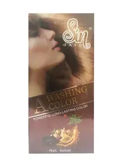 Dầu Gội Phủ Bạc Nhuộm Màu Nâu Tóc Sin Hair Argan Oil 500ml Nhật Bản