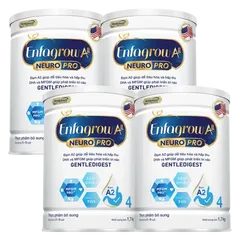 Combo 4 Sữa Enfagrow A2 Neuro Pro số 4 1.7 kg (3 - 6 tuổi)