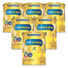Combo 6 Thực phẩm bổ sung Sản phẩm dinh dưỡng Enfamama A+ hương chocolate 360° Brain Plus 830G