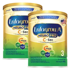 Combo 2 Sữa Enfagrow A+ NeuroPro 3 C-Sec 800g (2-6 tuổi)