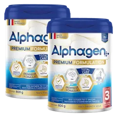Combo 2 Sữa Alphagen Premium Formulation Total Care Growing Up Formula 800g (từ 24 tháng trở lên)