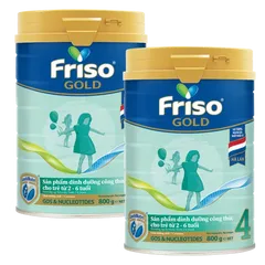 Combo 2 lon Friso Gold 4, 2 - 6 tuổi (800gr)