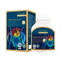 Viên uống thải độc mỡ nội tạng Vitatree Organ Fat Detox Úc, 60 viên (Nhập khẩu, tem phụ)
