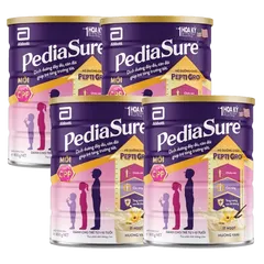 Combo 4 Thực phẩm dinh dưỡng y học cho trẻ 1-10 tuổi: Pediasure vani 850g