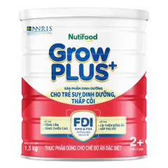 Sữa GrowPLUS+ Đỏ 2+ 1.5kg (Từ 2 tuổi) (giao bao bì ngẫu nhiên)