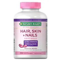 Viên Uống Làm Đẹp Da Tóc Móng Nature's Bounty Hair Skin & Nails 250 Viên - Tăng Cường Vitamin Chăm Sóc Sắc Đẹp Từ Bên Trong
