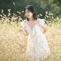 Đầm ren trắng hai dây công chúa dáng ngắn