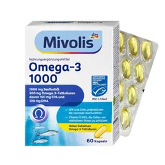 Dầu cá Omega-3 1000mg Mivolis Đức 60 viên