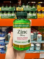 Nap khong chu. bổ sung kẽm Nature's Bounty Zinc 50mg 400 viên - Hỗ trợ miễn dịch, chống oxy hóa và bảo vệ da, hàng Mỹ