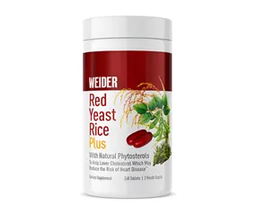 Viên uống hỗ trợ tim mạch Weider Red Yeast Rice Plus 1200mg - Giảm cholesterol, tăng cường sức khỏe, 240 viên 672783