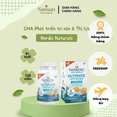 TPBVSK Viên dầu cá Nordic Naturals Ultimate Omega Junior Softgels cho bé 6-12 tuổi, 680mg 120 viên - Nội địa Mỹ