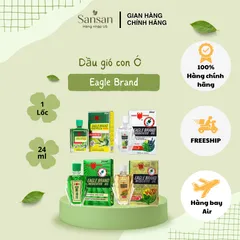 Dầu Gió Xanh Eagle Brand Chính Hãng - Sản Phẩm Medicated Oil Nổi Tiếng Từ Singapore, Hỗ Trợ Giảm Đau, Giảm Ngứa