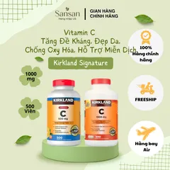 Viên Uống Bổ Sung Vitamin C 500mg Kirkland Signature - Tăng Cường Miễn Dịch, Chống Oxy Hóa - Hộp 500 Viên Đến Từ Mỹ