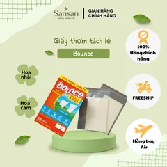 Giấy thơm quần áo Bounce Sheets Outdoor Fresh Mỹ làm mềm vải, chống ẩm mốc 240 tờ