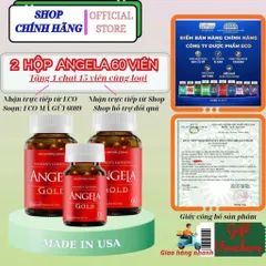 Combo 2 hộp 60 viên Angela gold hỗ trợ sức khỏe và tăng cường sinh lý nữ tặng 1 hộp 15 viên, không chứa mầm đậu nành 718468