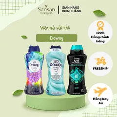 Viên Xả Vải Khô Downy Tăng Cường Mùi Hương Tươi Mát - Mỹ, Giúp Quần Áo Thơm Lâu Đến 12 Tuần, An Toàn Với Tất Cả Loại Vải