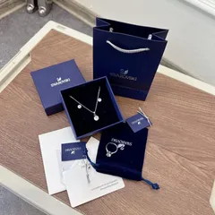 Set Bạc 3 món, Bạc 925 : DÂY CHUYỀN + HOA TAI + NHẪN (FULL BOX - Thương hiệu Swarovski Thiên nga )