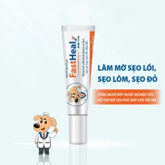 Gel mờ sẹo Fasthealz scar kids 12g - Hỗ trợ làm mờ sẹo thâm, sẹo lõm, sẹo đỏ cho bé Novocare