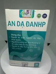 Viên uống AN DẠ ĐANHP hộp 30 viên - Hỗ trợ người bị trào ngược, nóng rát dạ dày, đầy bụng, khó tiêu, ợ hơi, ợ chua