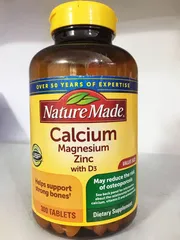 Bổ sung Canxi, Magie và Kẽm Nature Made Calcium Magnesium Zinc 300 viên