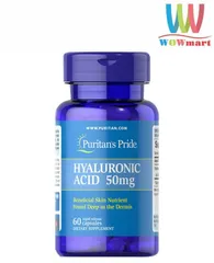 Viên uống bổ sung Puritan’s Pride Hyaluronic Acid 50mg 60 viên