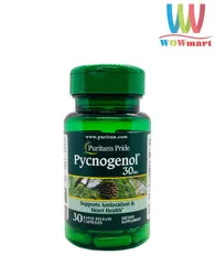 Chống oxy hóa từ nhựa cây thông đỏ Puritan’s Pride Pycnogenol 30 mg 30 viên