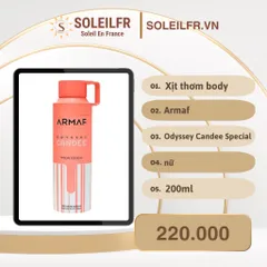 Xịt thơm body Armaf Odyssey Candee Special 200ml
