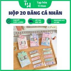 Hộp 20 băng cá nhân hoạt hình cho bé (Màu ngẫu nhiên) (TH125)