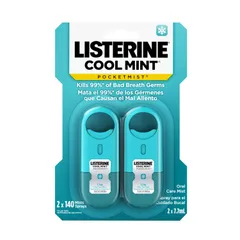 Xịt Thơm Miệng Listerine Cool Mint Pocket - Set 1 Cặp - Chuẩn Bản Mỹ