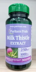 Viên Uống Bổ Gan Milk Thistle 1000mg - Giải Độc Gan, Hỗ Trợ Xơ Gan, 90 Viên Puritan's Pride Mỹ