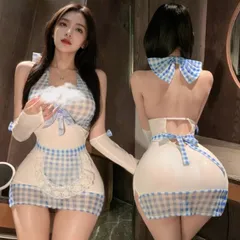 Đồ hóa trang hầu gái kẻ caro xinh xắn dễ thương sexy cosplay cho nữ