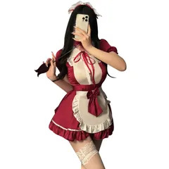 Maid ngắn hầu gái anime nhật bản bồi bàn xinh xắn sexy dễ thương kèm bờm và tất