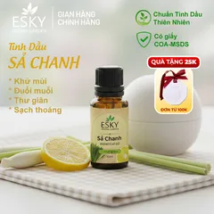 Tinh Dầu Sả Chanh Nguyên Chất ESKY AROMA GARDEN - Tinh Dầu Xông Phòng Thơm, Đuổi Muỗi 10ml/20ml, Tạo Không Gian Sống Tươi Mát