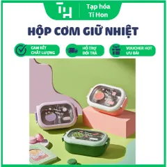 Hộp cơm giữ nhiệt nắp trong (Họa tiết ngẫu nhiên) (TH186)