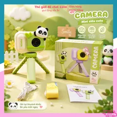 Máy ảnh mini cho bé chụp ảnh quay video có nhạc và tripod giúp bé sáng tạo ghi lại khoảnh khắc tuổi thơ