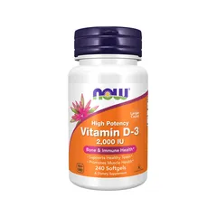 Viên uống NOW Vitamin D-3 2000 IU (50 mcg) 240 viên