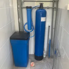 Trọn bộ cột lọc Composite sử dụng cho nước đầu nguồn bị nhiễm vôi, canxi làm mềm nước cứng.