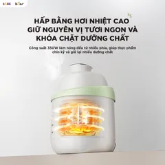 Máy xay nấu thức ăn 0.35L Bear BFM-045KN