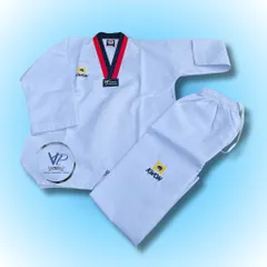 Võ Phục Taekwondo Kwon Vải Sọc, Vải Kim Cương chất lượng phù hợp cho tất cả vận động viên
