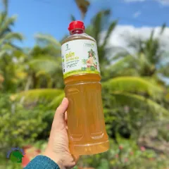 Giấm mật hoa dừa organic Sokfarm 1 lít - Coconut Flower Vinegar - hàng Việt.